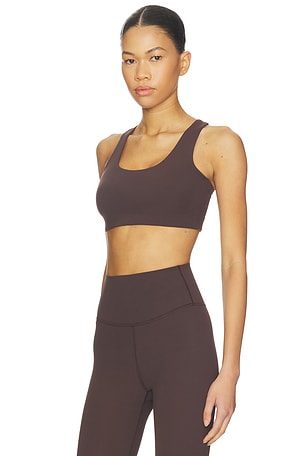 Splits59 Sara Airweight Sports Bra in Chocolate