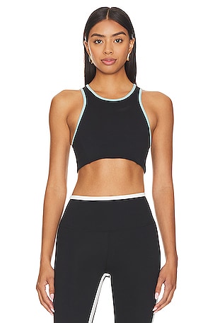 alo Airlift Double Trouble Sports Bra in Black