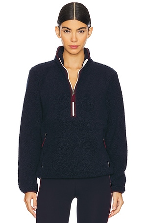 Libby Sherpa Half Zip Sweatshirt Splits59