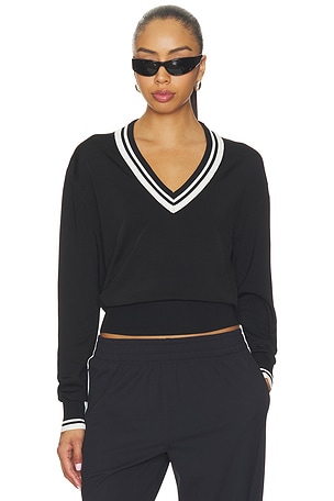 Jemma Knit V-neck Pullover Splits59
