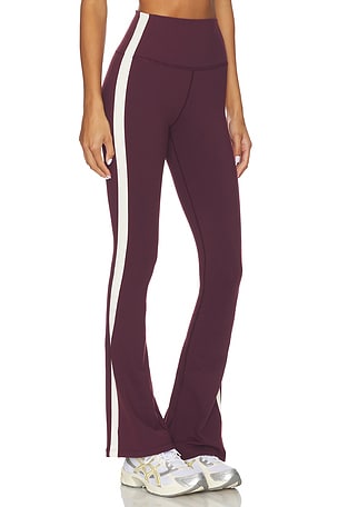 Splits59 Raquel High Waist Supplex Flare 32 Legging in Burgundy