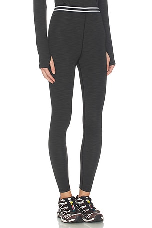 Splits59 Bailey High Waist Active Rib 7/8 Legging in Black. Size L. Also