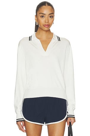 Taylor Knit Polo Top Splits59