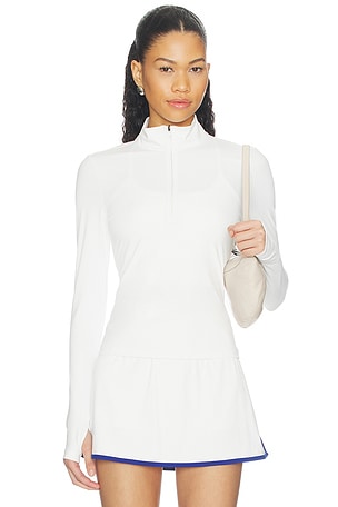 Tess Rigor Half Zip Waist Length Top Splits59