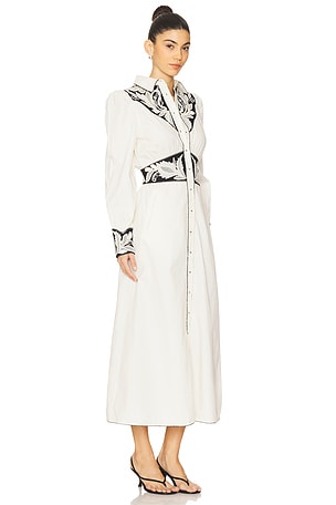 Scarlett Poppies Mariposa Long Dress in Ivory