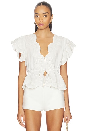 Terrel Top Scarlett Poppies