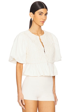 Scarlett Poppies Corinne Top in Ivory