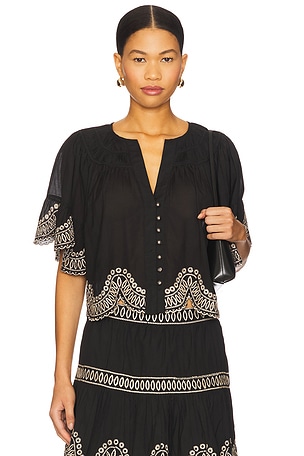 Anaya Top Scarlett Poppies