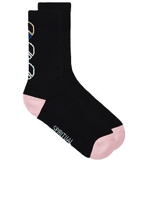Peace Emblem Crew Sock Spiritual Gangster