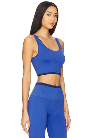 Spiritual Gangster Love Longline Bra in Blue