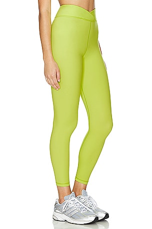 Spiritual Gangster Evie Wrap Front 7/8 Legging in Yellow