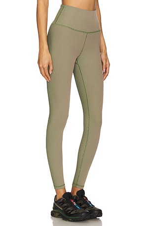 Spiritual Gangster Lotus 2-Tone 7/8 Legging in Sage