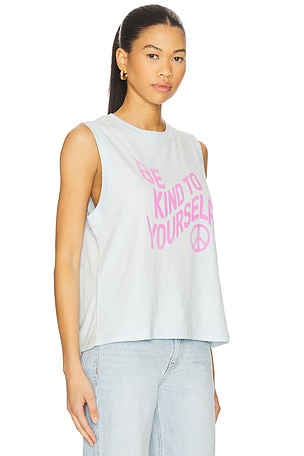 Spiritual Gangster Be Kind Bowery Tank Top in Blue