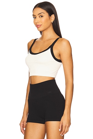 Spiritual Gangster Luca Crop Tank Top in White