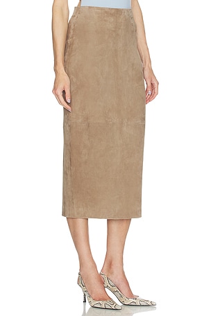 SPRWMN JUPE TUBE en Taupe