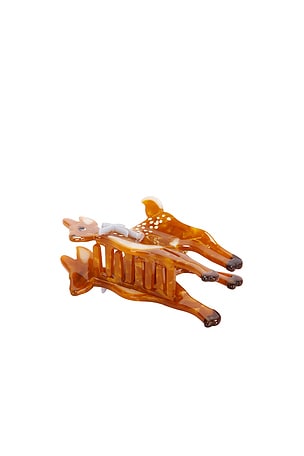 Hand-Painted Fawn Claw Hair Clip Solar Eclipse