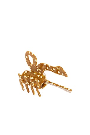Hand-Painted Coquette Bow Claw Hair Clip Solar Eclipse