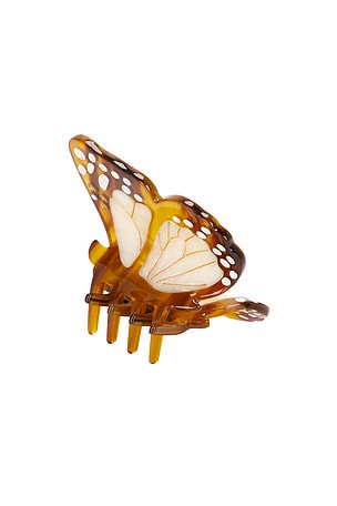 Hand-Painted Mini Boho Monarch Claw Hair Clip Solar Eclipse