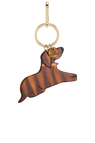 Solar Eclipse Hand-painted Bag Charm in Brown