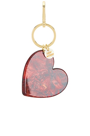 Limited Edition Handmade Heart Bag Charm + Keychain Solar Eclipse