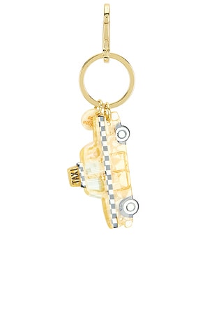 Solar Eclipse Hand-painted Bag Charm in Yellow