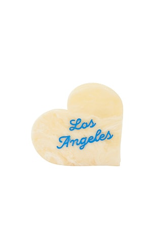 Solar Eclipse x Revolve Hand-Painted Los Angeles Heart Claw Clip.