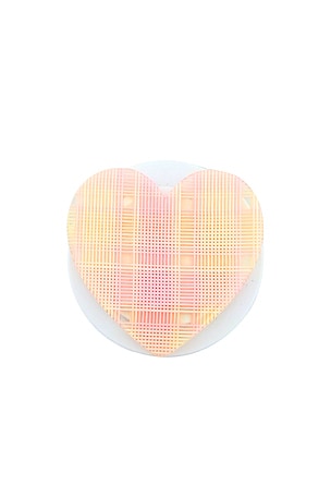 Hand-Painted Plaid Heart Grip Charm Solar Eclipse