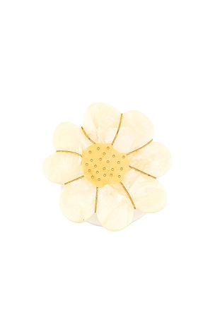 Hand-Painted Vintage Daisy Grip Charm Solar Eclipse