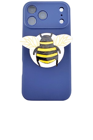 Solar Eclipse Hand-Painted Bee Grip Charm in Yellow