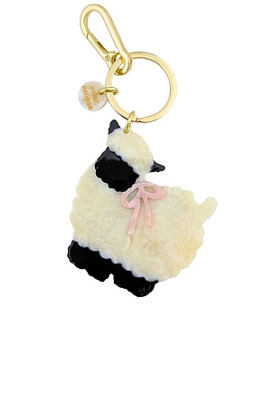 Hand-painted Sheep Bag Charm + Keychain Solar Eclipse