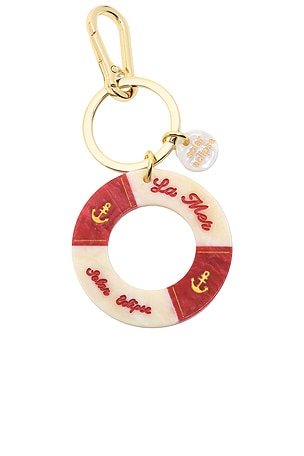 Hand-painted Lifesaver Bag Charm & Keychain Solar Eclipse