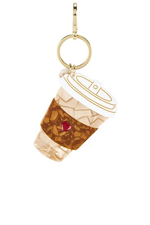 Solar Eclipse Hand-painted Bag Charm in Brown