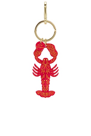 Hand-painted Lobster Bag Charm + Keychain Solar Eclipse