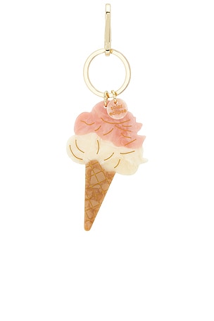 Solar Eclipse Hand-painted Gelato Bag Charm + Keychain.