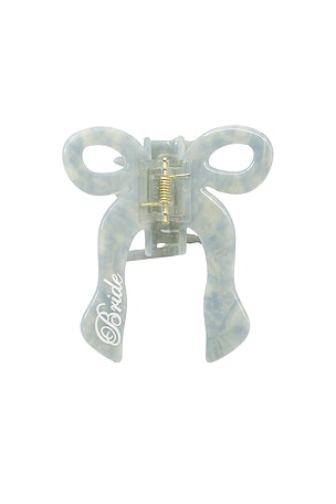 Hand-Painted Bride Coquette Claw Hair Clip Solar Eclipse