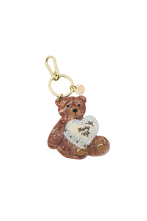 Hand-Painted Trophy Wife Cake Bear Bag Charm & Keychain Solar Eclipse