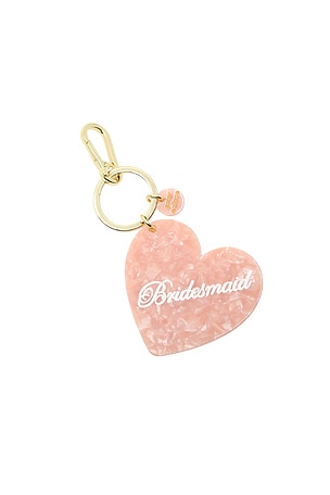 Hand-Painted Bridesmaid Bag Charm & Keychain Solar Eclipse