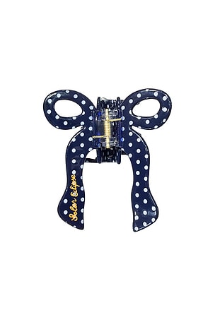 Hand-Painted Coquette Bow Claw Hair Clip Solar Eclipse