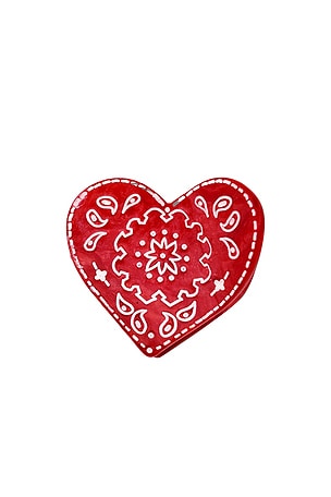 Hand-Painted Mini Paisley Heart Claw Hair Clip Solar Eclipse