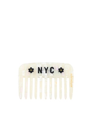 Hand-painted NYC Mosaic Pocket Comb Solar Eclipse