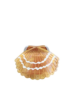 Hand-painted Seashell Claw Hair Clip Solar Eclipse