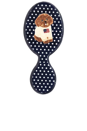 Hand-Painted Americana Puppy Handbag Hero Brush Solar Eclipse