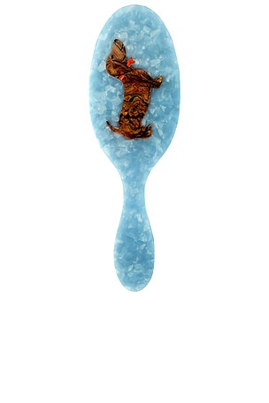Hand-painted Dachshund Dog Acetate 2-1 Daily Hair Brush Solar Eclipse