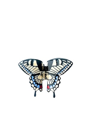 Hand-painted Swallowtail Butterfly Claw Hair Clip Solar Eclipse