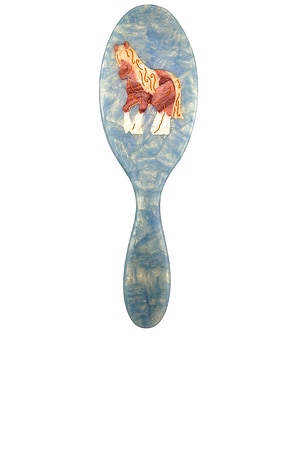 Hand-Painted Horse Amazing Hair Day Brush Solar Eclipse