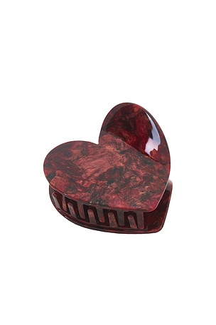 Limited Edition Hand-Painted Heart Hair Claw Clip Solar Eclipse