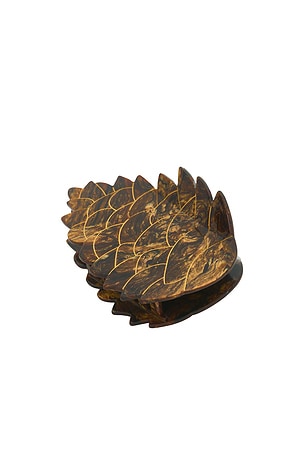 Hand-Painted Pinecone Claw Hair Clip Solar Eclipse
