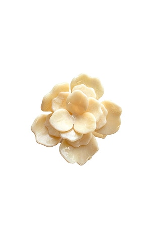 Handmade Origami Gardenia Flower Claw Hair Clip Solar Eclipse