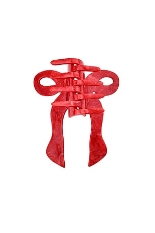 Solar Eclipse Hand-painted Coquette Bow Claw Hair Clip