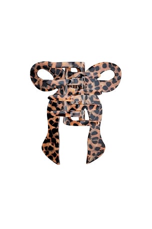 Hand-painted Coquette Bow Claw Hair Clip Solar Eclipse